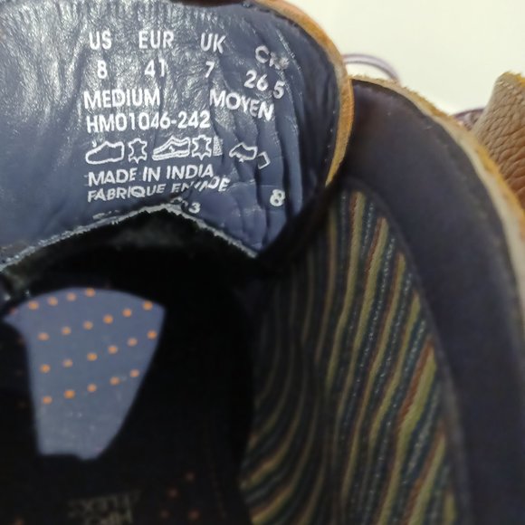 Mens Hush Puppies European Style Leather Dress Shoes - Picture 4 of 5